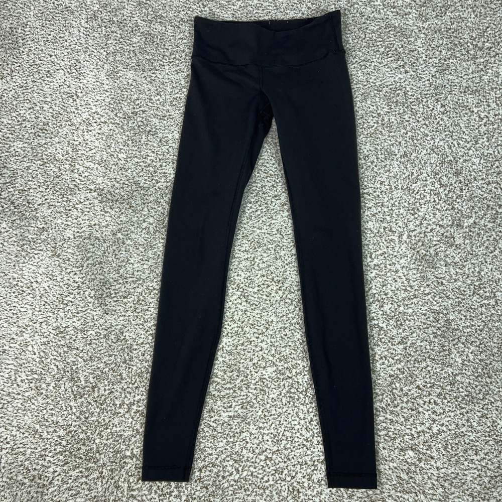 Lululemon Pants Womens 6 Black Ankle Leggings Mid Rise Yoga Gym Athletic Workout